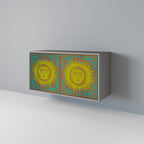 SUNSHINE EULOGY 2-Door Sideboard in Grey Finish