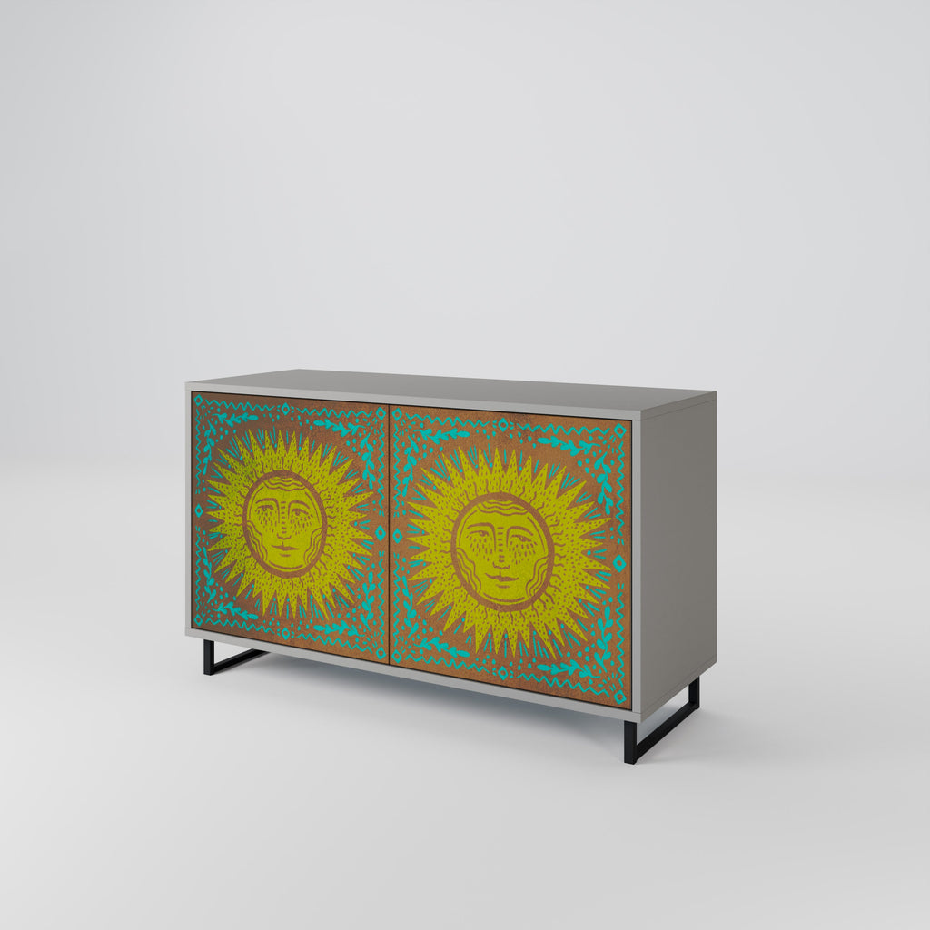 SUNSHINE EULOGY 2-Door Sideboard in Grey Finish