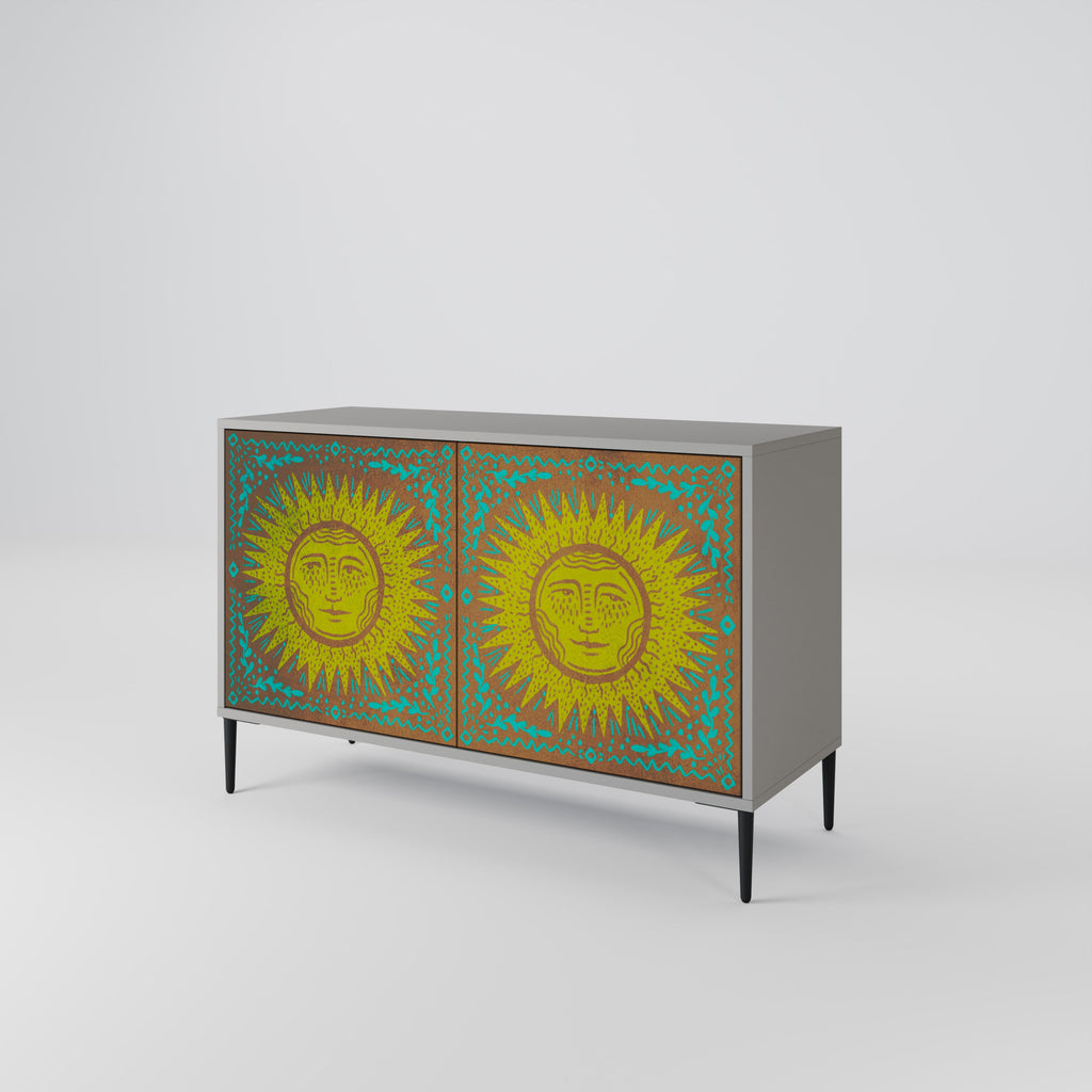 SUNSHINE EULOGY 2-Door Sideboard in Grey Finish