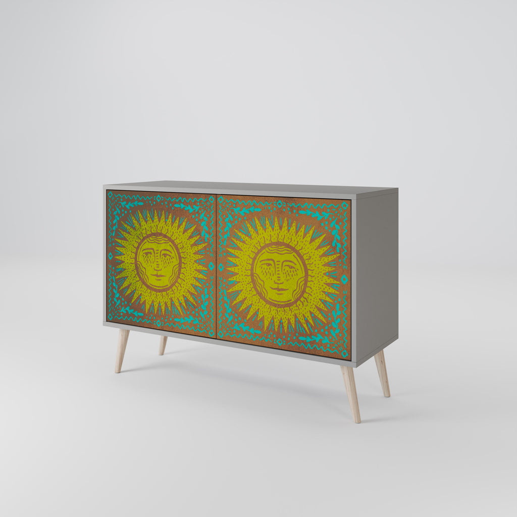 SUNSHINE EULOGY 2-Door Sideboard in Grey Finish