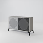 POLYGON ILLUSION 2-Door Sideboard in Grey Finish
