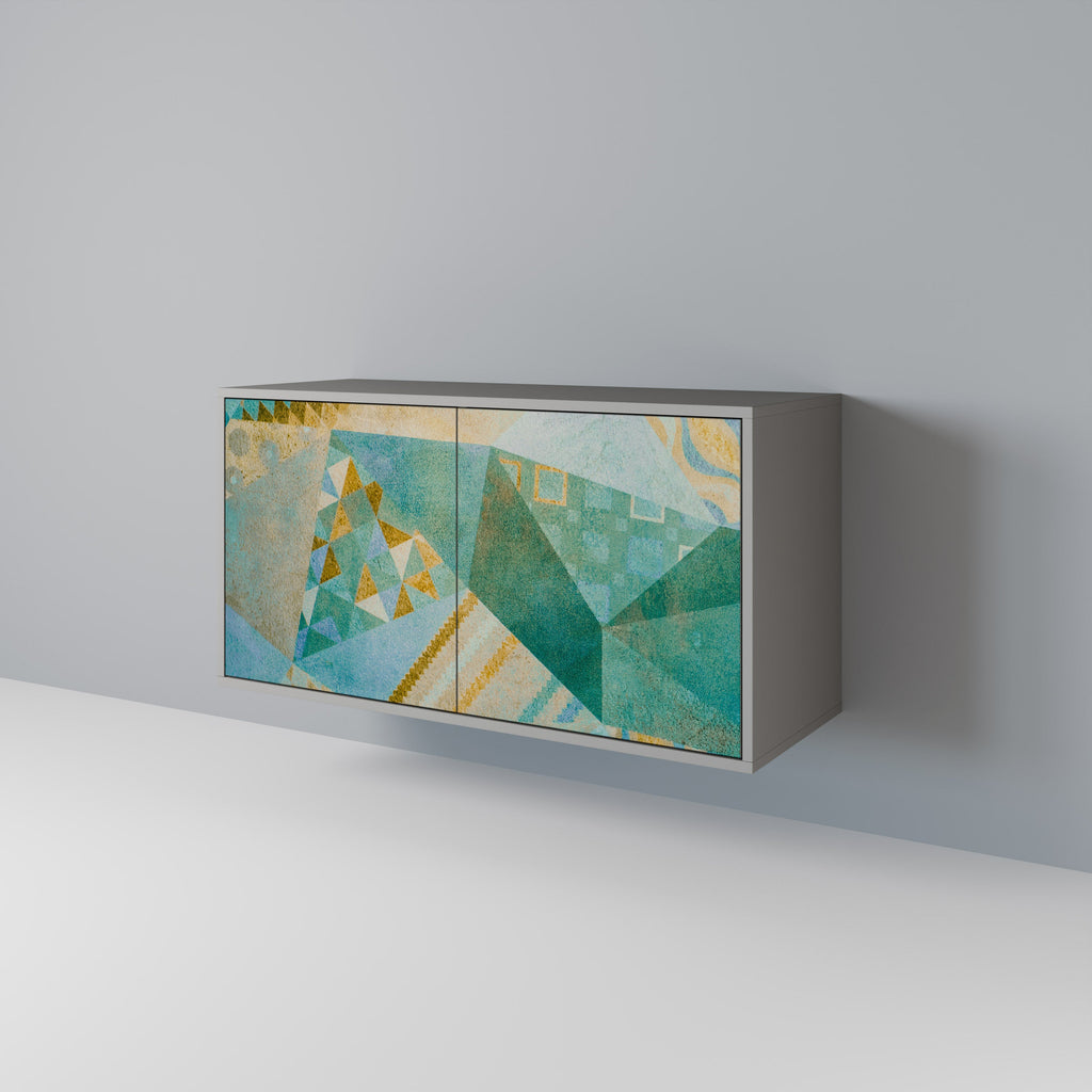 SPECTRUM SPLENDOR Aparador de 2 Portas em Acabamento Cinzento