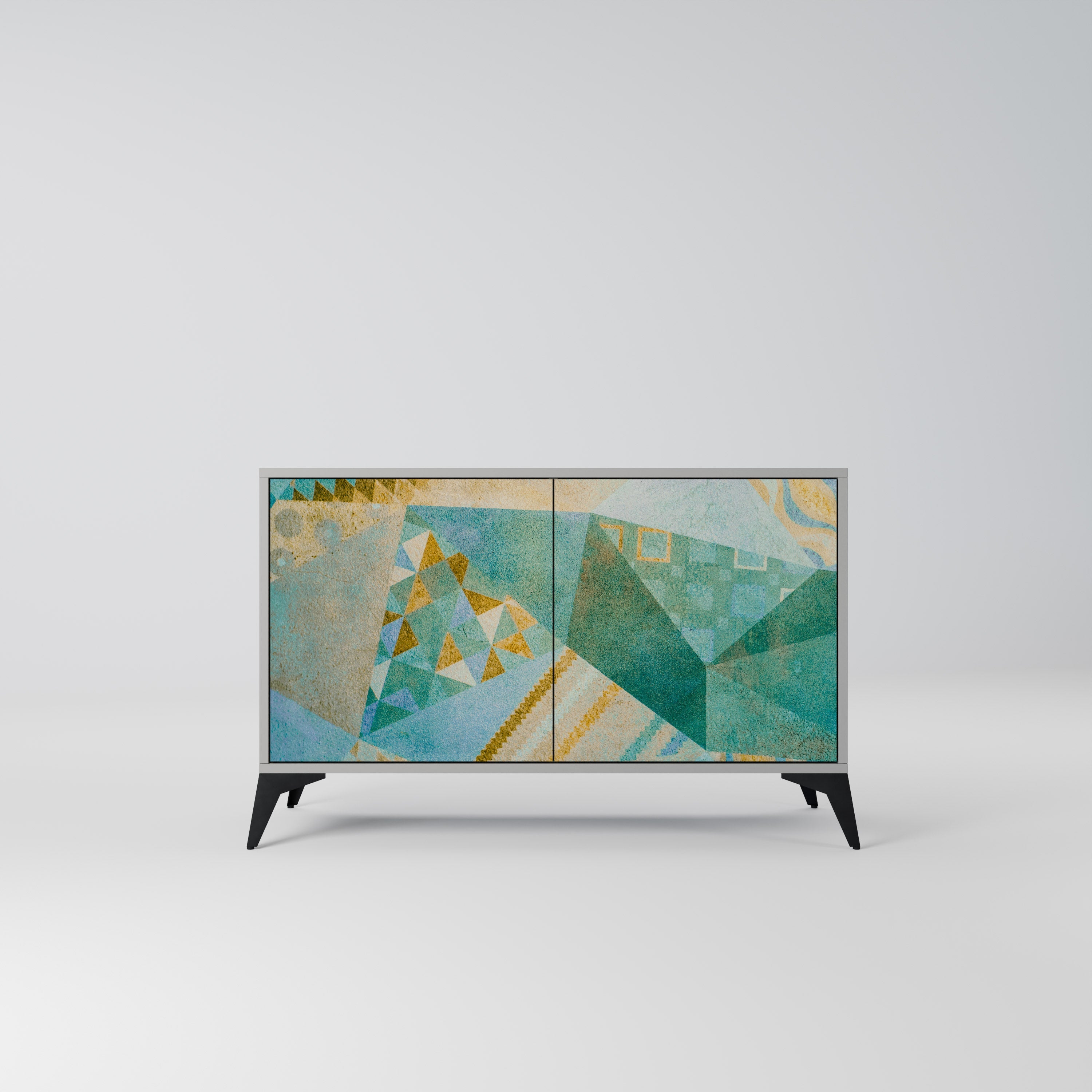 SPECTRUM SPLENDOR Aparador de 2 Portas em Acabamento Cinzento