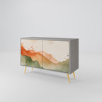 WATERCOLOUR PEAKS 2-Door Sideboard in Grey Finish