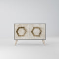 HEXAGONAL SHAPES 2-Door Sideboard in Grey Finish