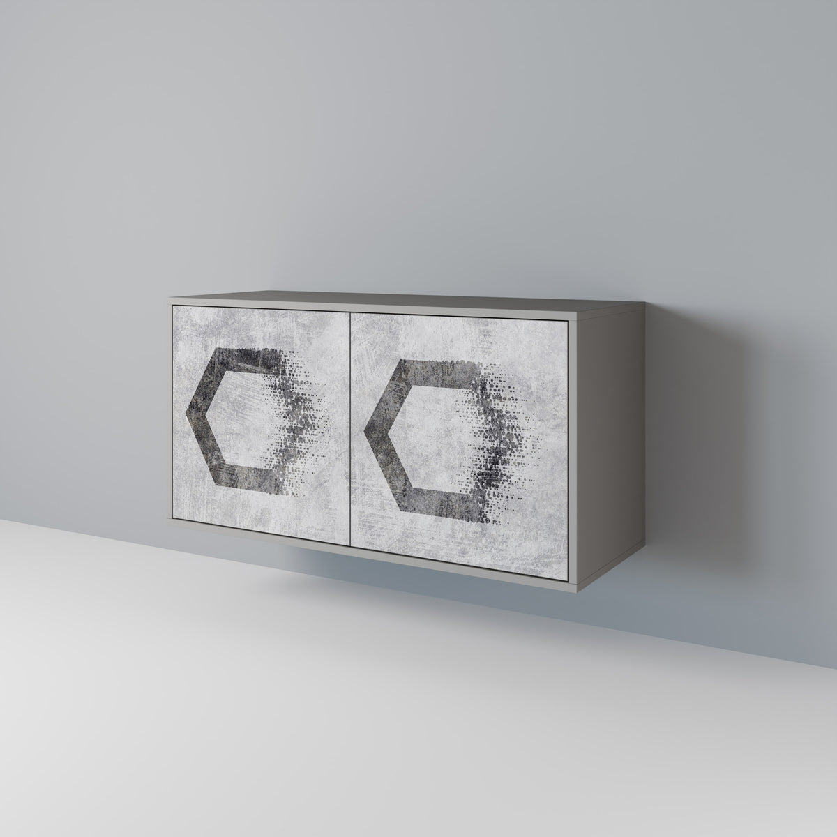 HEXAGONAL FIGURES Aparador de 2 Portas