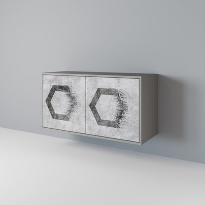 HEXAGONAL FIGURES Aparador de 2 Portas