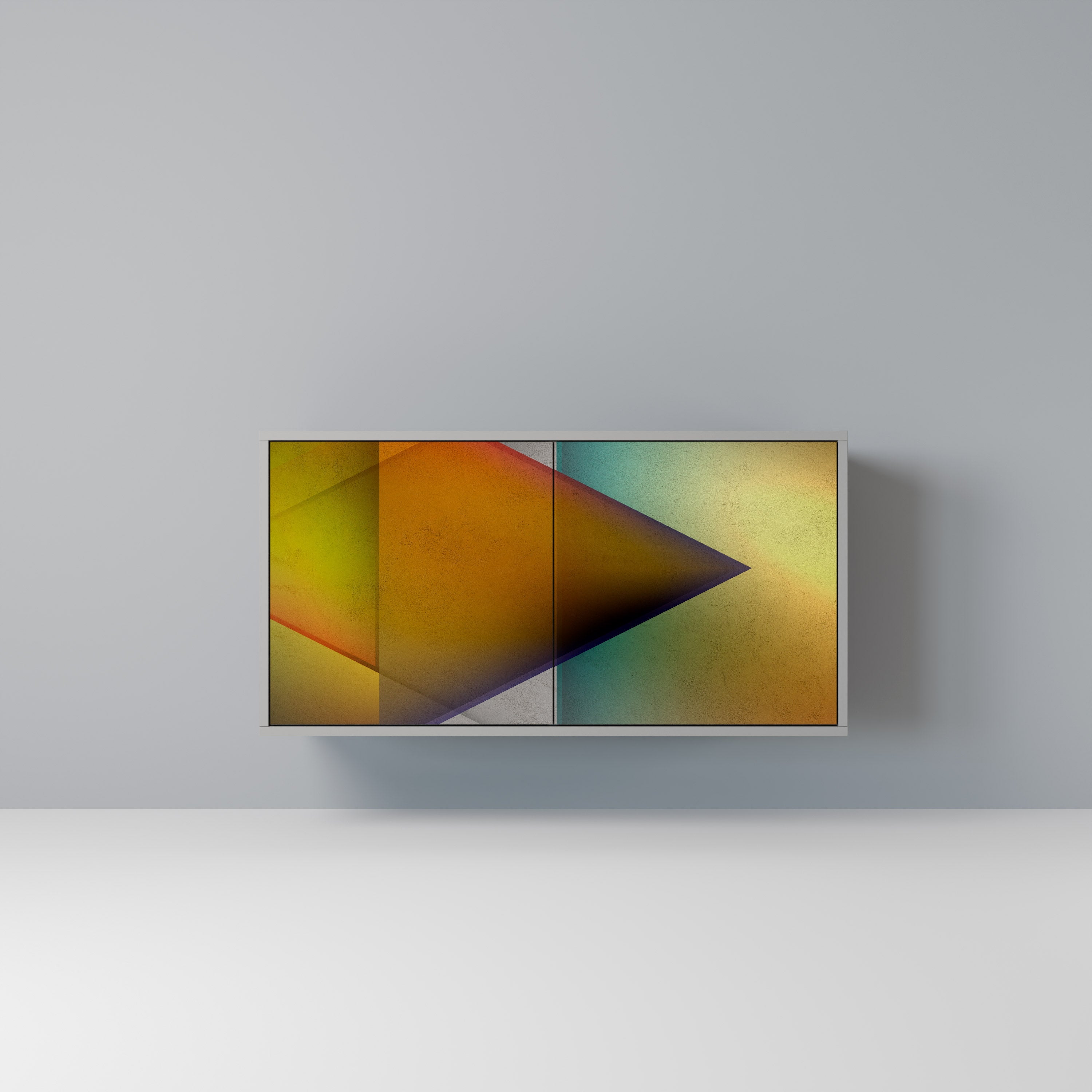 PIERCING SHARPNESS Aparador de 2 Portas em Acabamento Cinzento