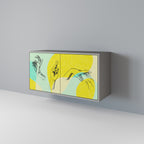 BODY LANGUAGE Aparador de 2 Portas em Acabamento Cinzento