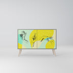 BODY LANGUAGE Aparador de 2 Portas em Acabamento Cinzento