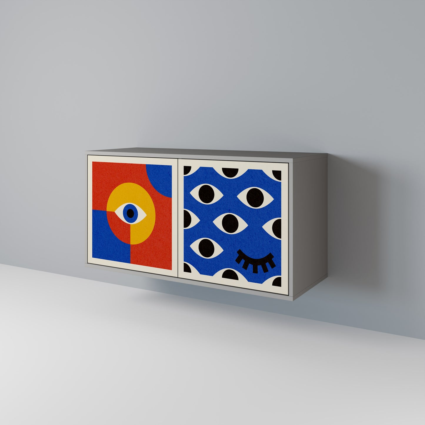 GEOMETRIC EYES Aparador de 2 Portas