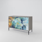 ABSTRACT THOUGHTS 2-Door Sideboard in Grey Finish