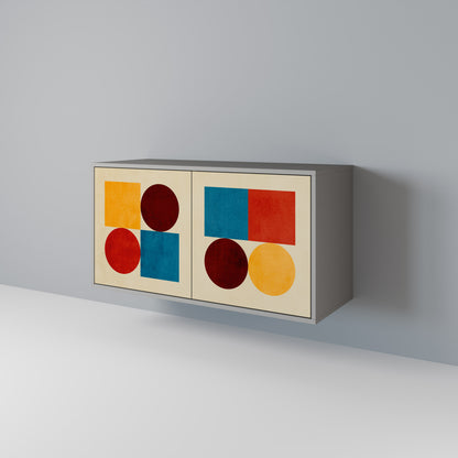 GEOMETRIC PUZZLE Aparador de 2 Portas