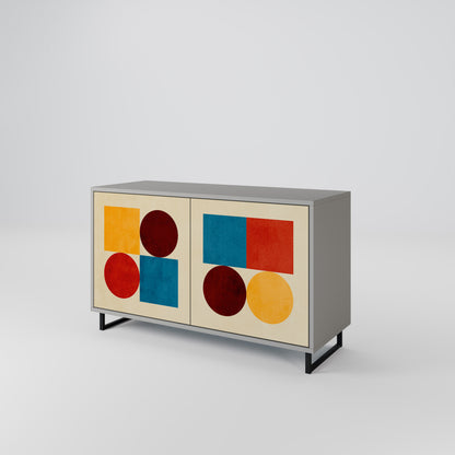 GEOMETRIC PUZZLE Aparador de 2 Portas