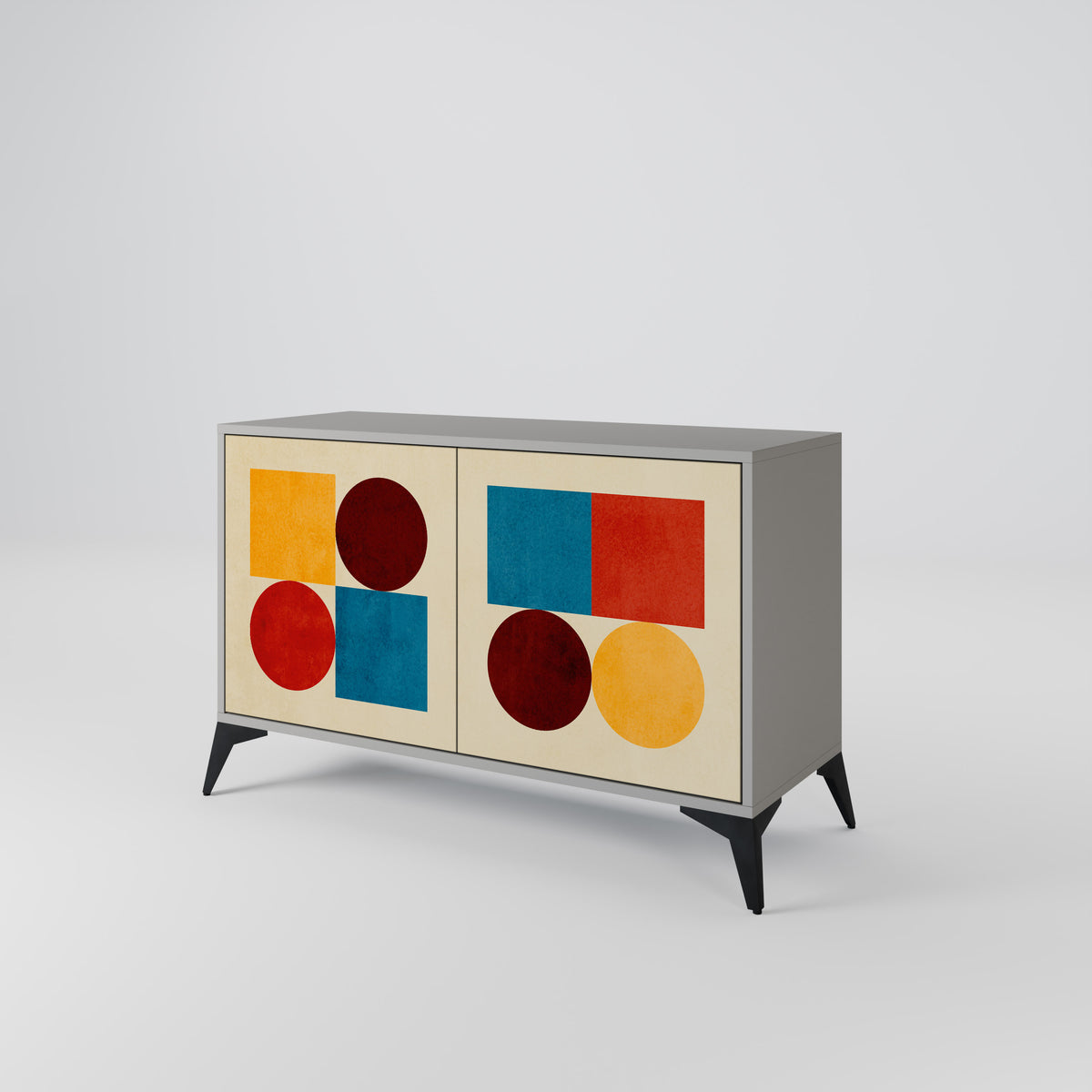 GEOMETRIC PUZZLE Aparador de 2 Portas