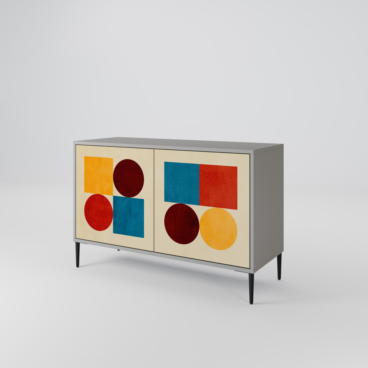 GEOMETRIC PUZZLE Aparador de 2 Portas