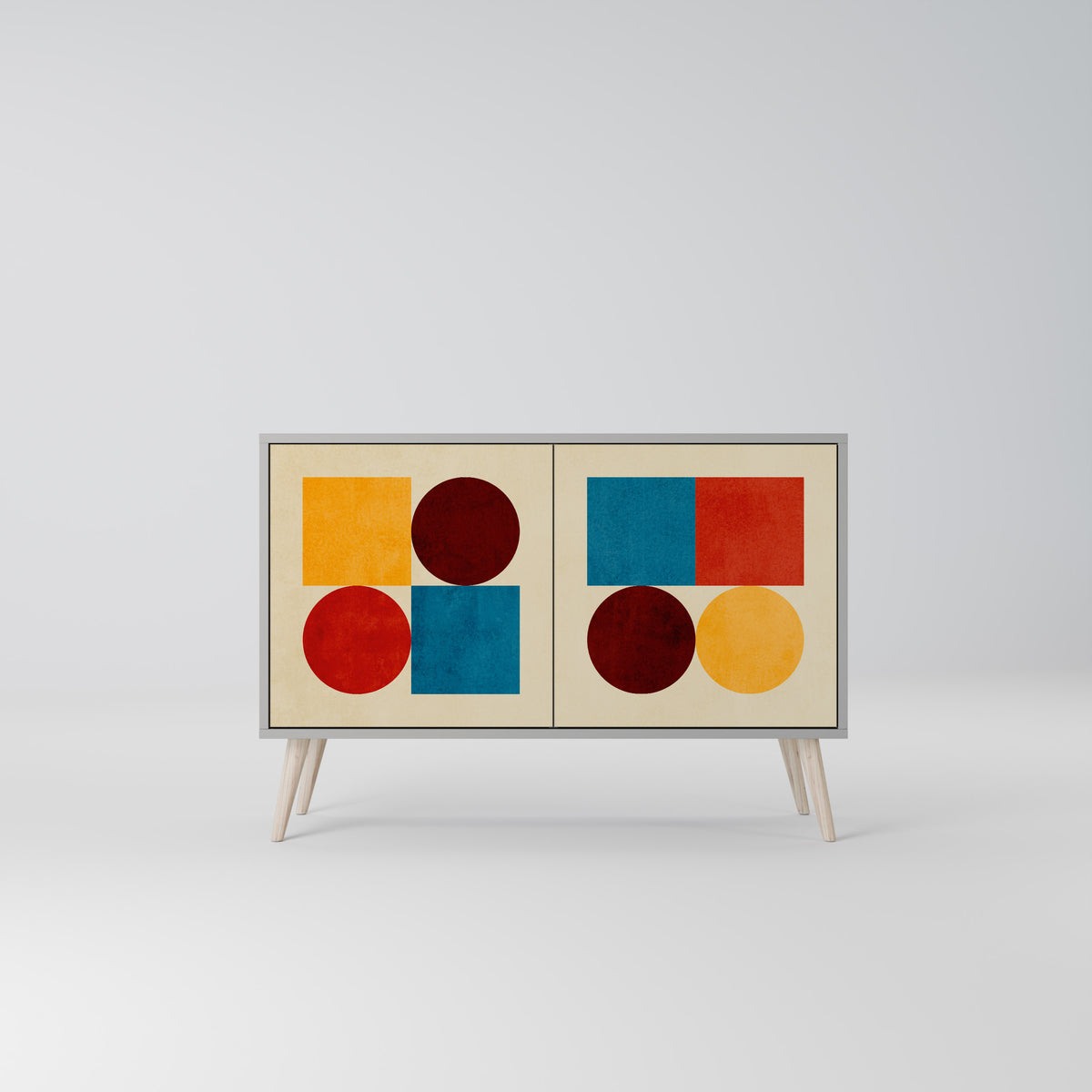 GEOMETRIC PUZZLE Aparador de 2 Portas
