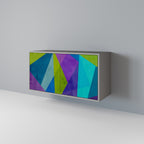 COLD SHOWCASE Aparador de 2 Portas em Acabamento Cinzento