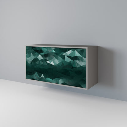 POLYGONAL FLOATING Aparador de 2 Portas