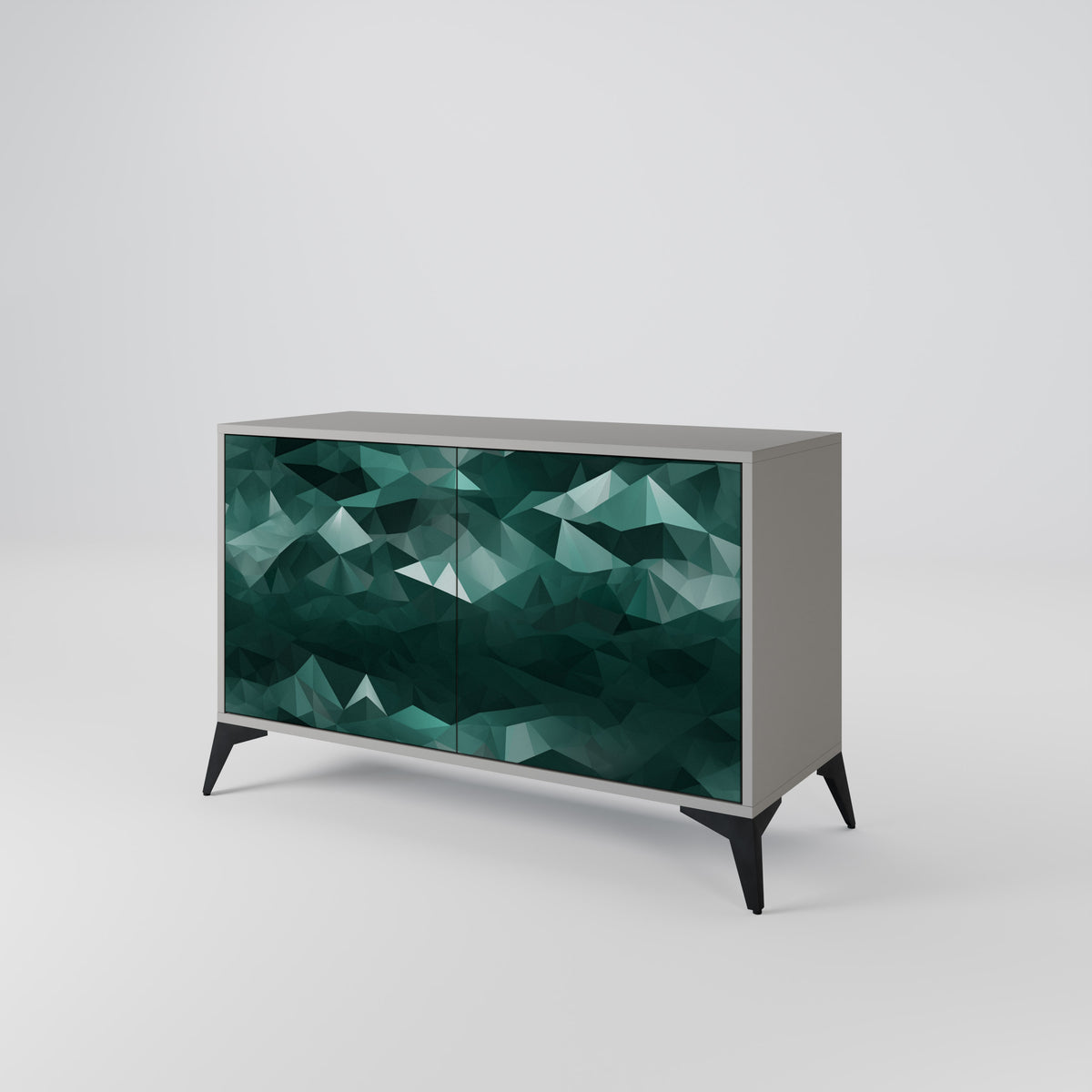 POLYGONAL FLOATING Aparador de 2 Portas