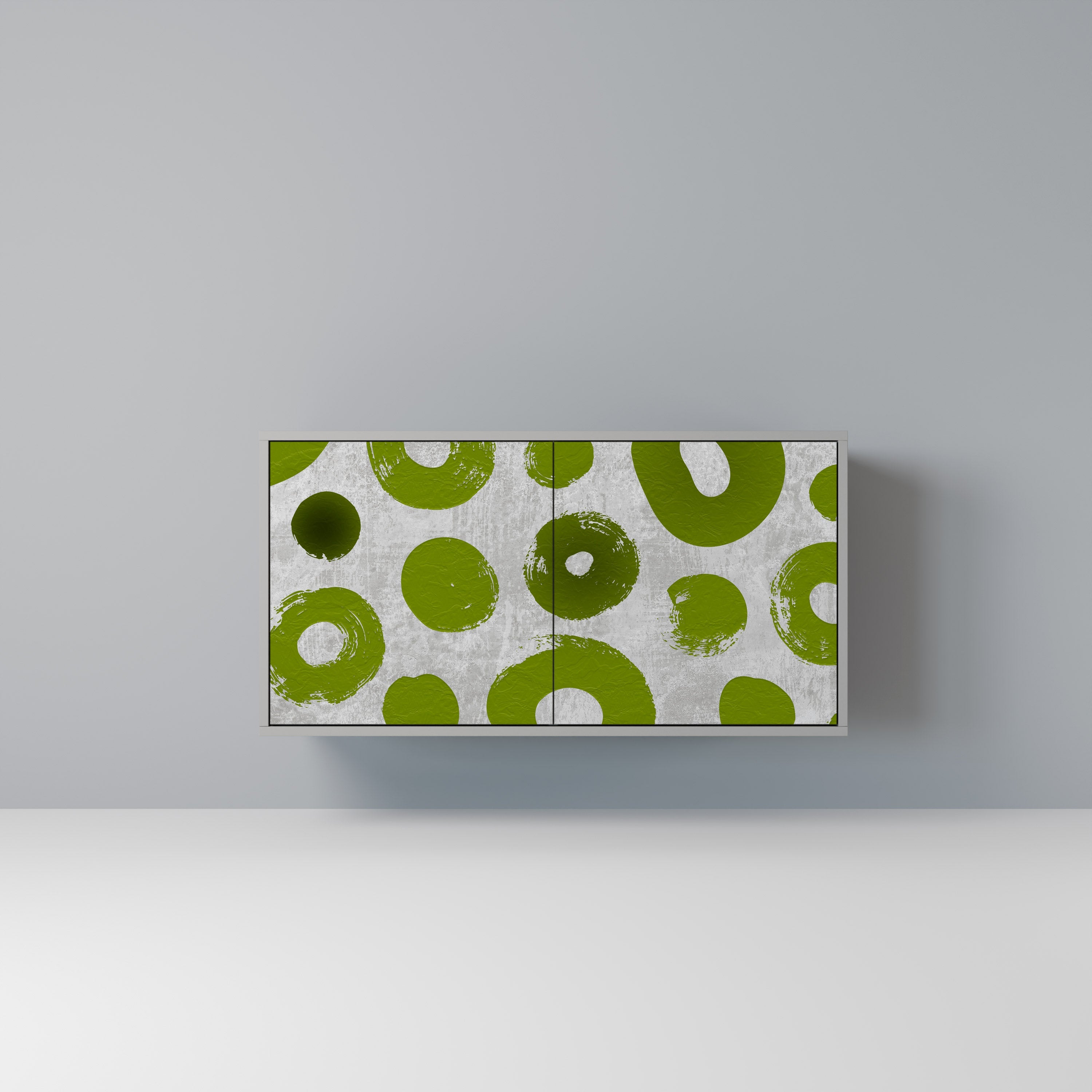 GREEN RHAPSODY Aparador de 2 Portas em Acabamento Cinzento