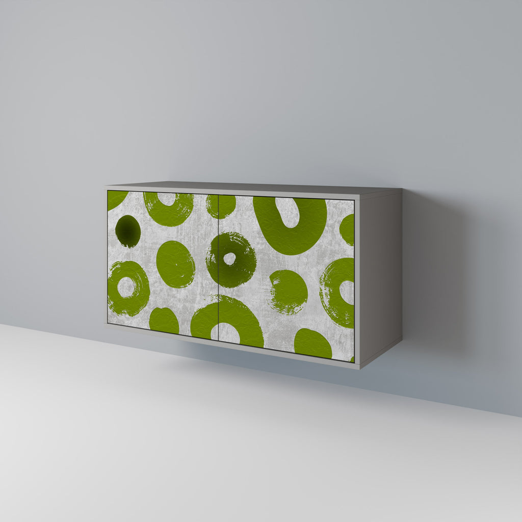 GREEN RHAPSODY 2-Door Sideboard in Grey Finish