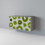 GREEN RHAPSODY 2-Door Sideboard in Grey Finish