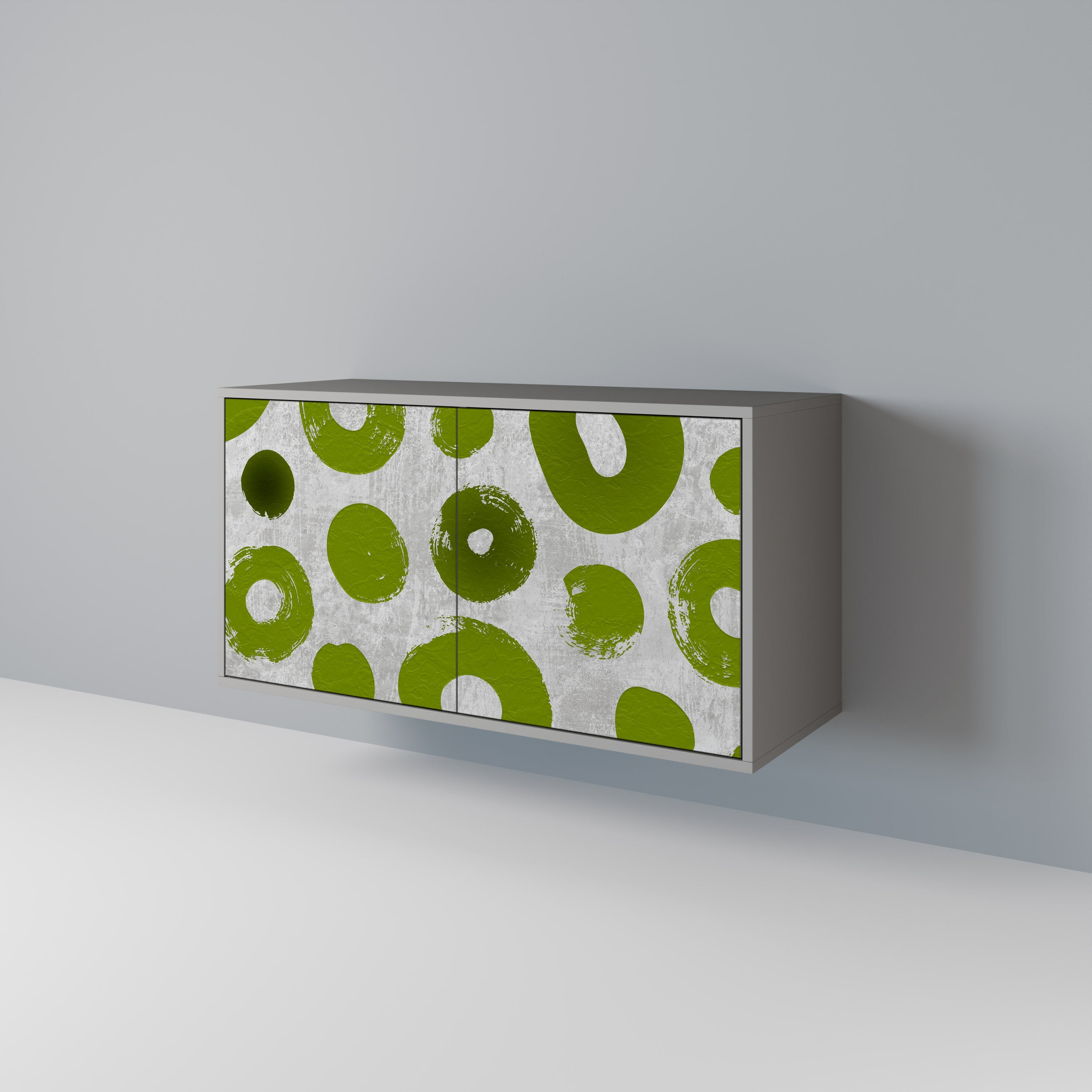 GREEN RHAPSODY 2-Door Sideboard in Grey Finish