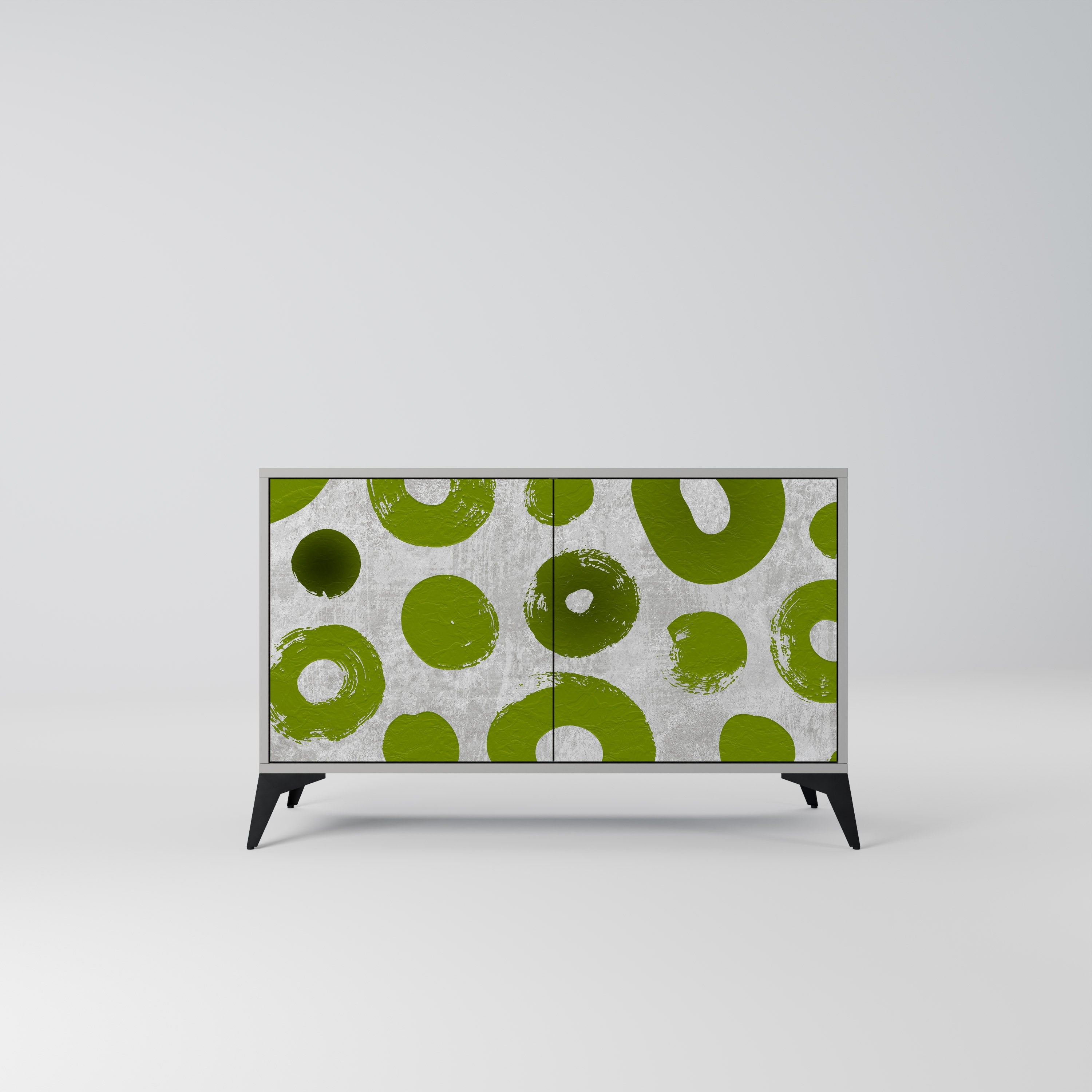 GREEN RHAPSODY Aparador de 2 Portas em Acabamento Cinzento