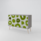 GREEN RHAPSODY 2-Door Sideboard in Grey Finish