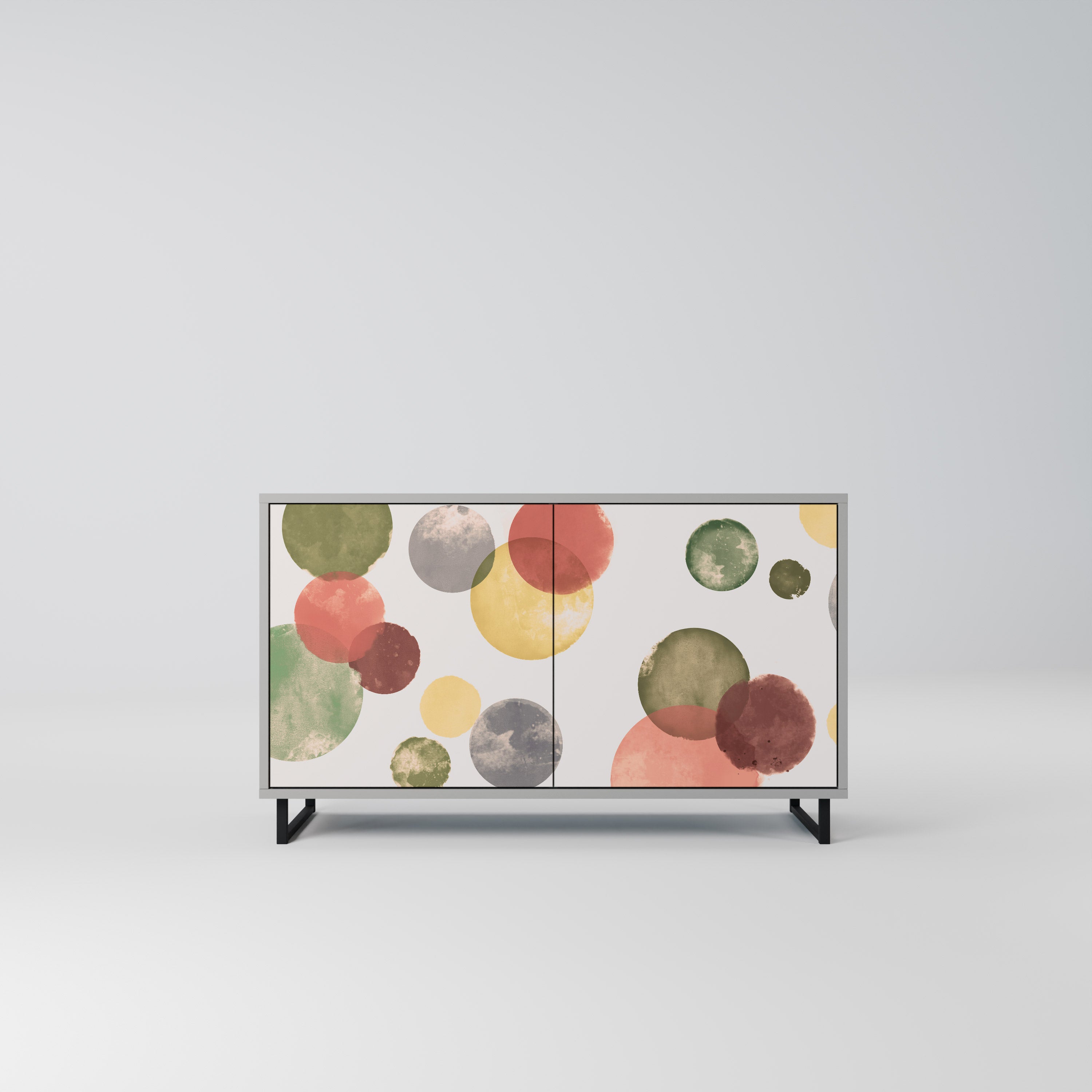 FLEETING HAPPINESS Aparador de 2 Portas em Acabamento Cinzento