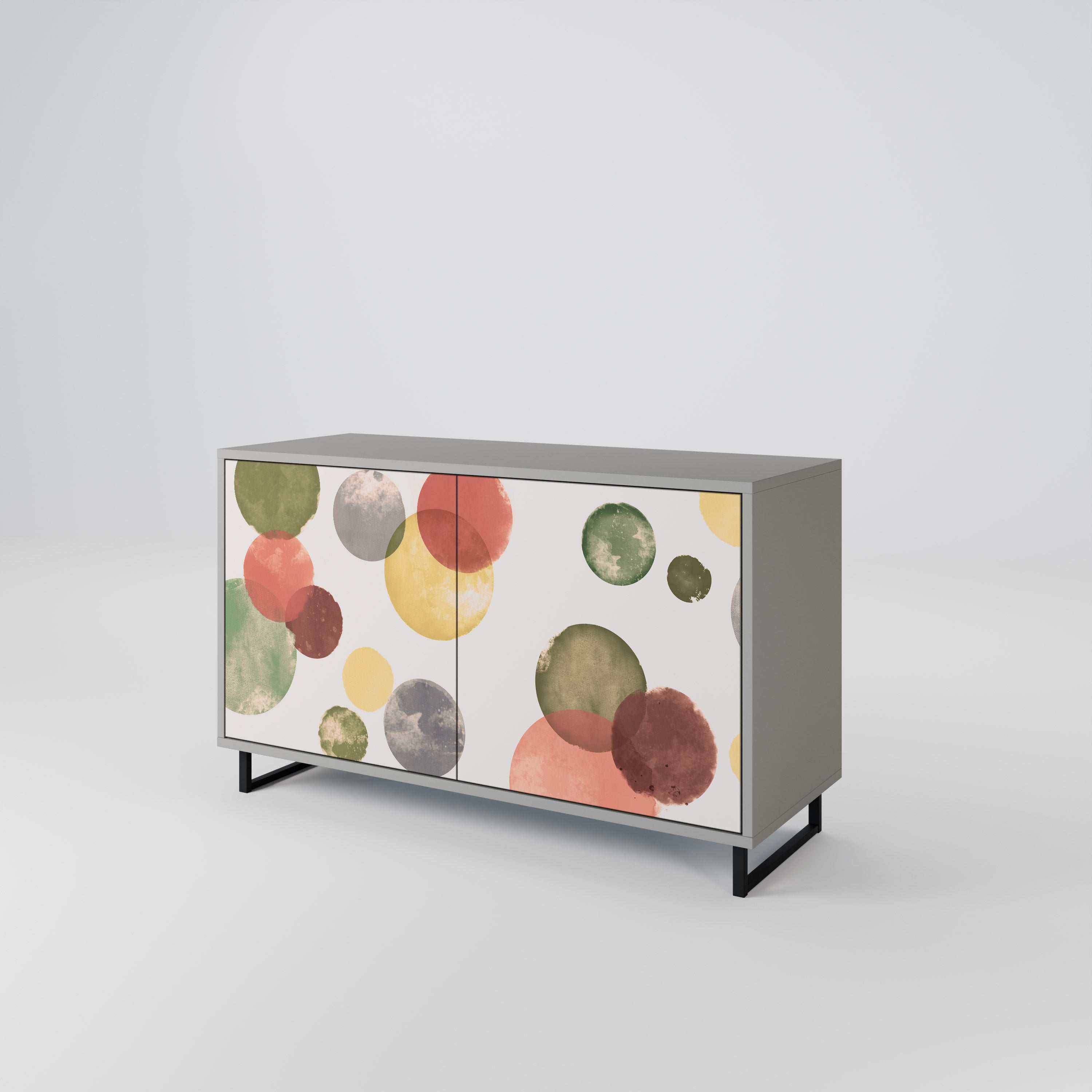 FLEETING HAPPINESS 2-Door Sideboard in Grey Finish