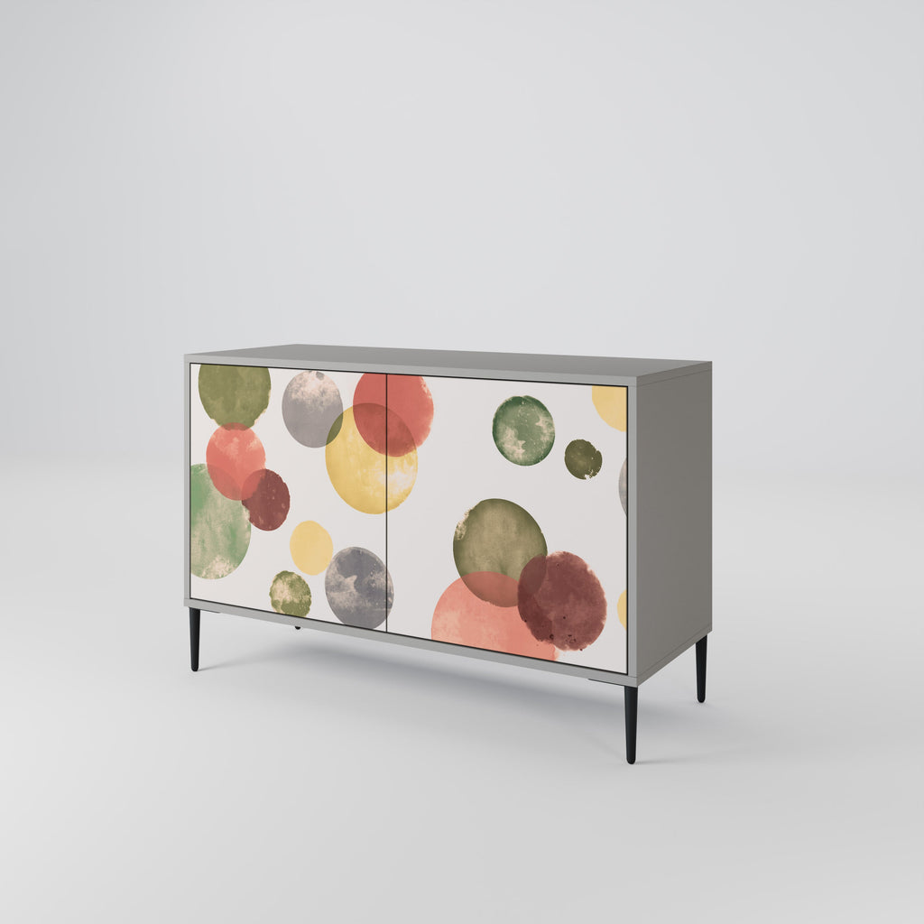 FLEETING HAPPINESS 2-Door Sideboard in Grey Finish