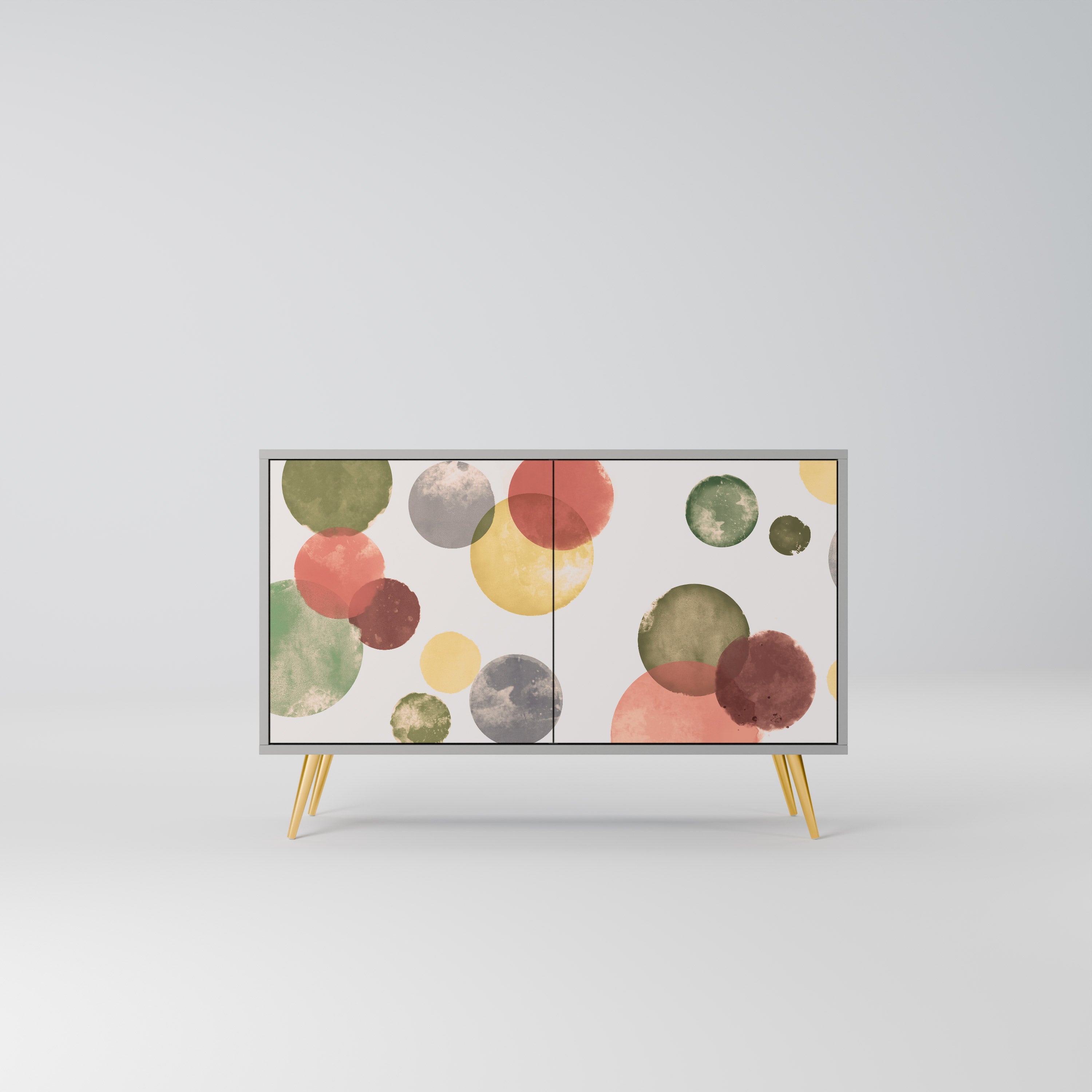 FLEETING HAPPINESS Aparador de 2 Portas em Acabamento Cinzento