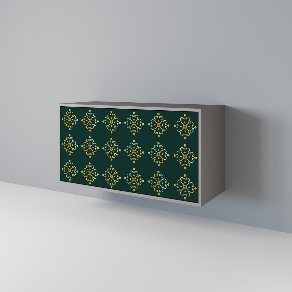 ROYAL MEDALLION 2-Door Sideboard in Grey Finish