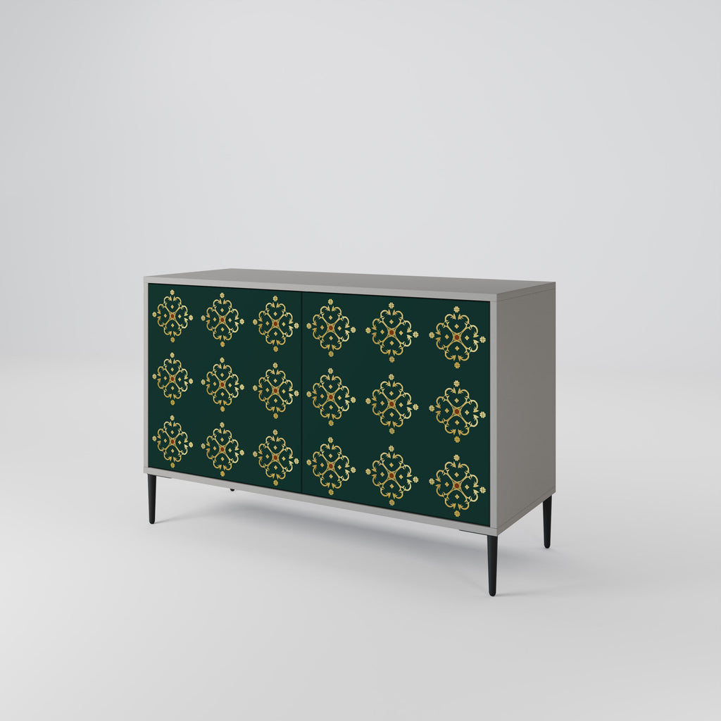 ROYAL MEDALLION 2-Door Sideboard in Grey Finish