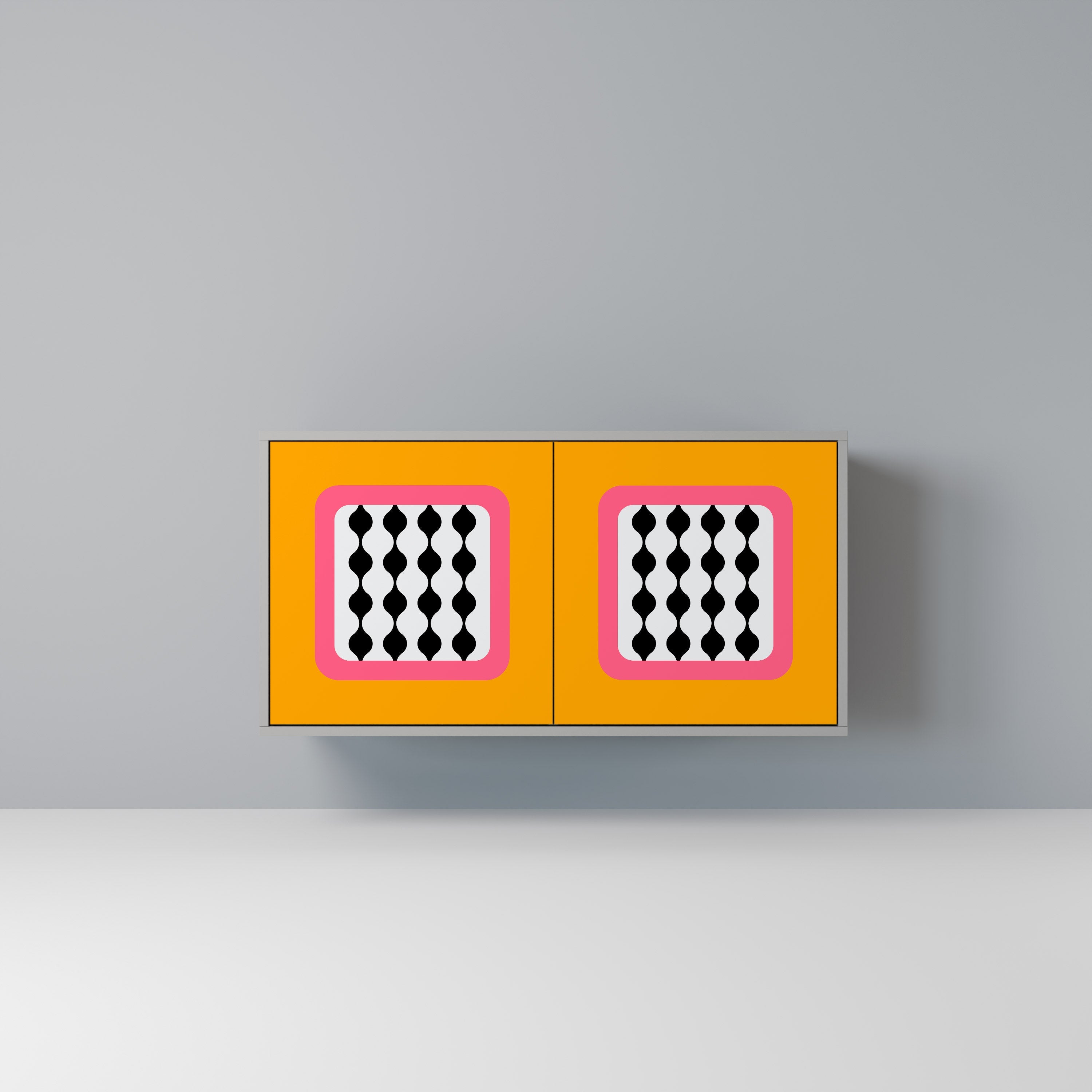 TEARS IN HEAVEN Aparador de 2 Portas em Acabamento Cinzento