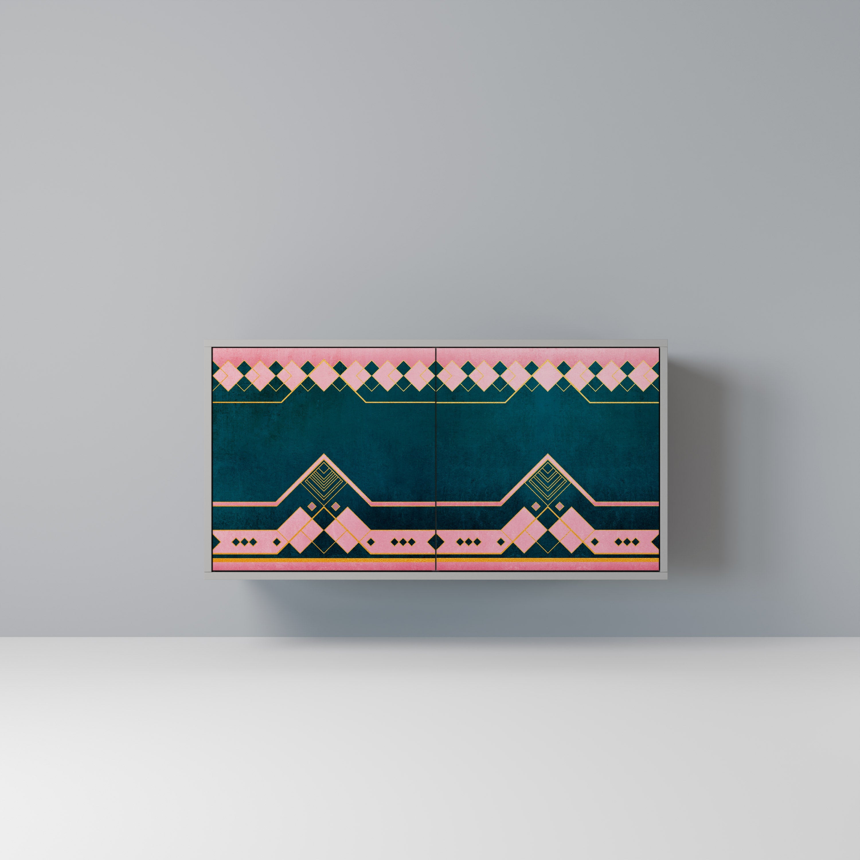 ROYAL COMPOSITION Aparador de 2 Portas em Acabamento Cinzento