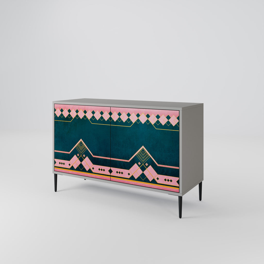 ROYAL COMPOSITION 2-Door Sideboard in Grey Finish