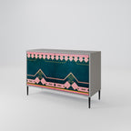 ROYAL COMPOSITION 2-Door Sideboard in Grey Finish