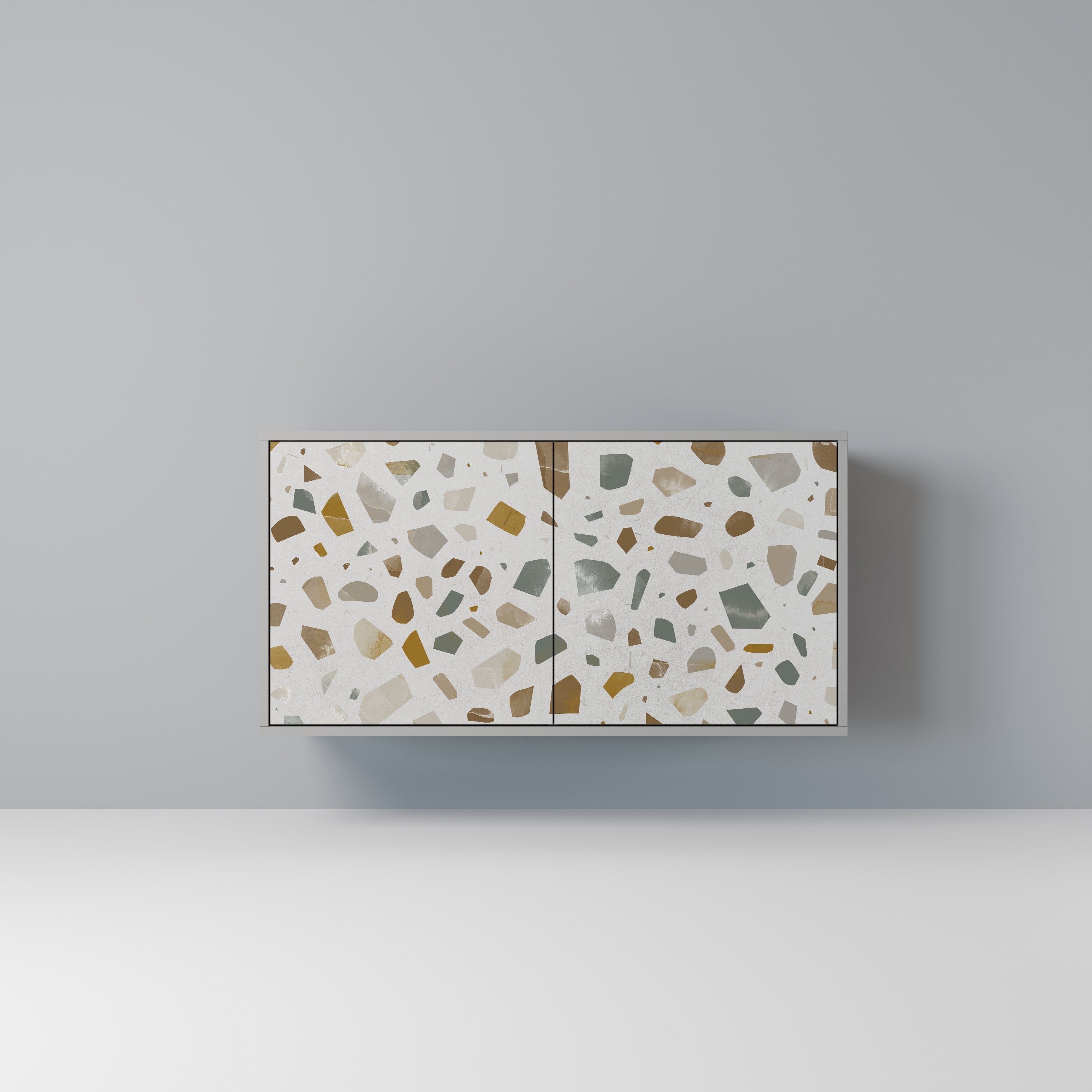 PIECES OF TOMORROW Aparador de 2 Portas em Acabamento Cinzento