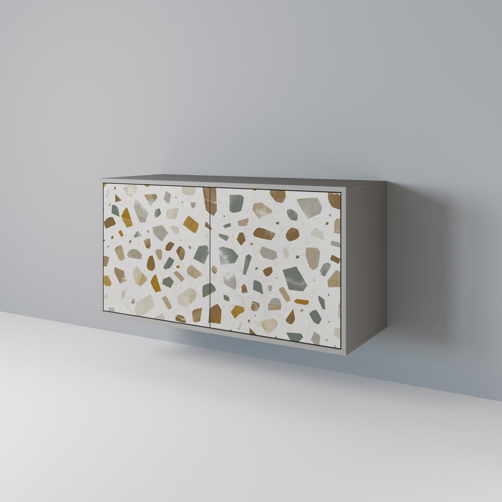 PIECES OF TOMORROW Aparador de 2 Portas em Acabamento Cinzento