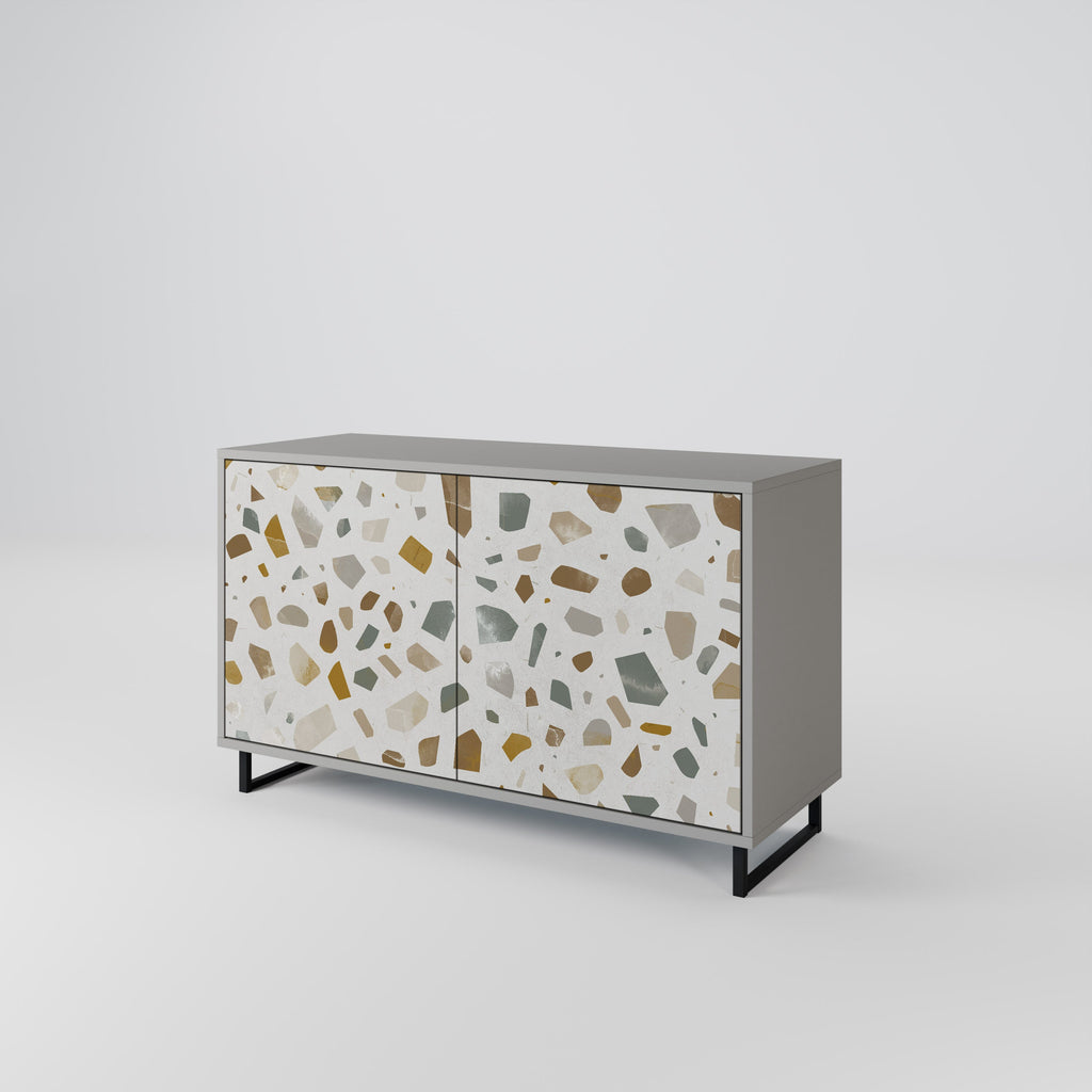 PIECES OF TOMORROW Aparador de 2 Portas em Acabamento Cinzento