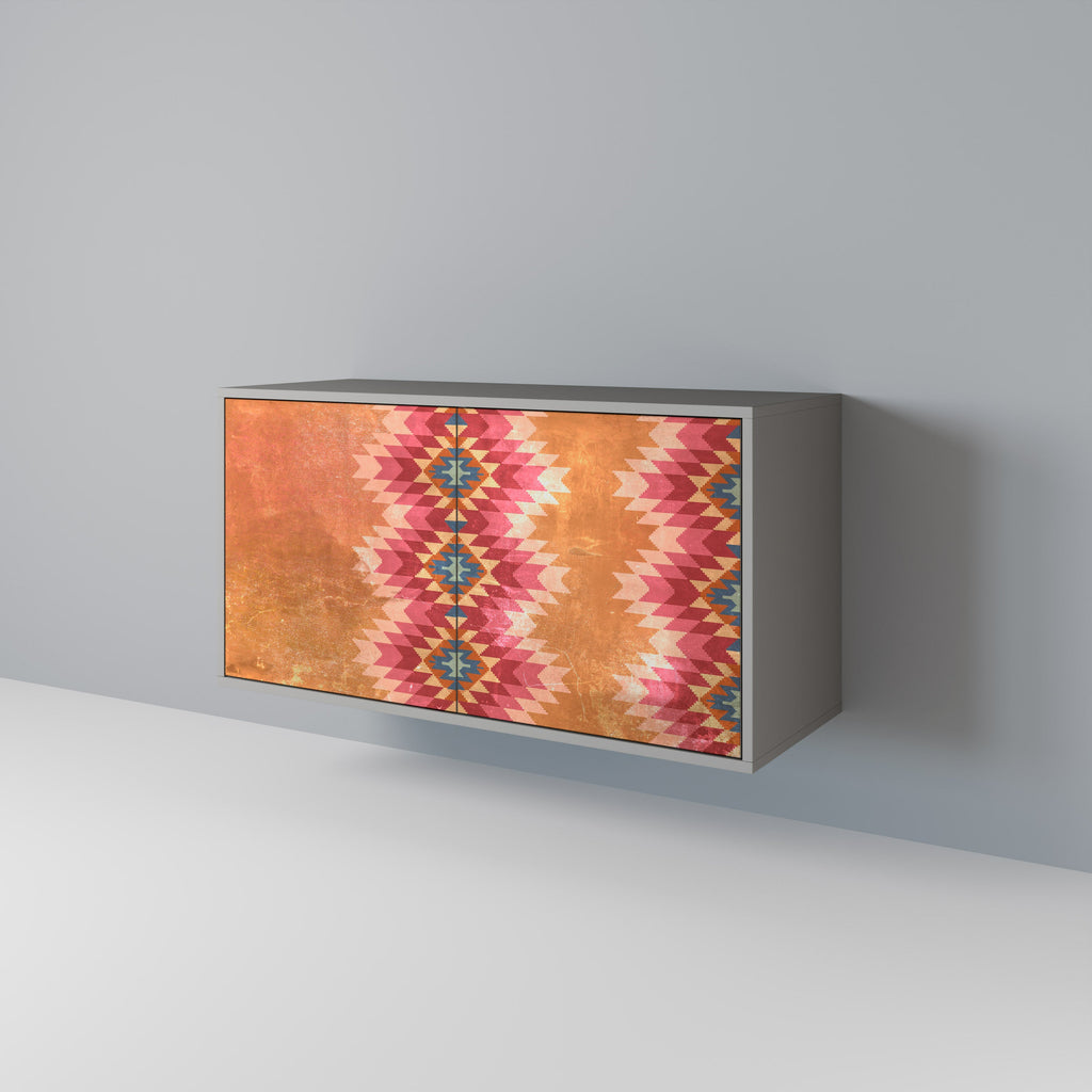 INDIAN FOLK 2-Door Sideboard in Grey Finish