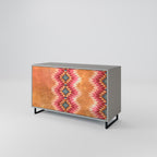 INDIAN FOLK 2-Door Sideboard in Grey Finish