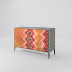 INDIAN FOLK 2-Door Sideboard in Grey Finish