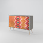 INDIAN FOLK 2-Door Sideboard in Grey Finish