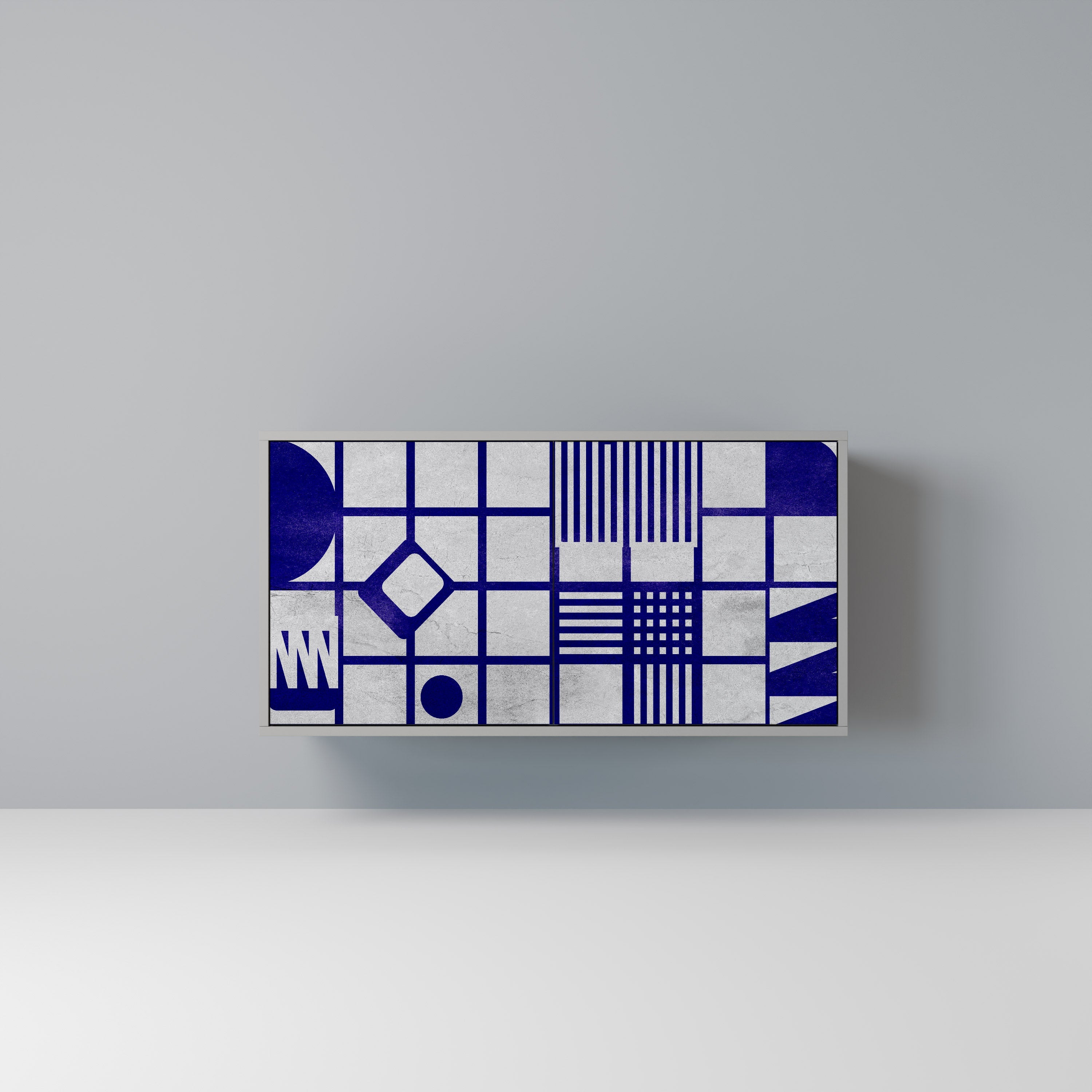 THE RIGHT PLACES Aparador de 2 Portas em Acabamento Cinzento