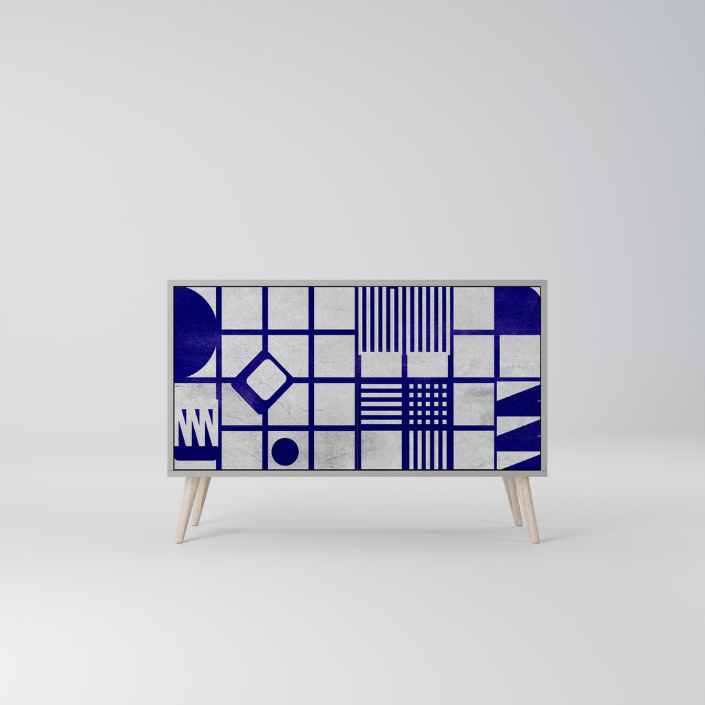 THE RIGHT PLACES Aparador de 2 Portas em Acabamento Cinzento