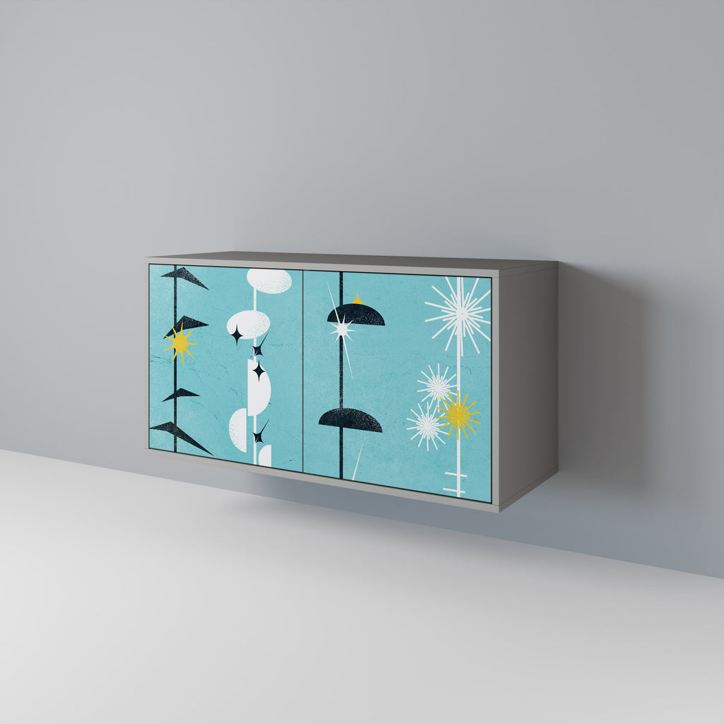 PATHS TO HAPPINESS 2-Door Sideboard in Grey Finish